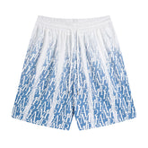 logo-print gradient silk shorts