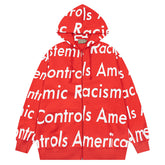 Systemic Racism Controls America Zip Up Hoodie