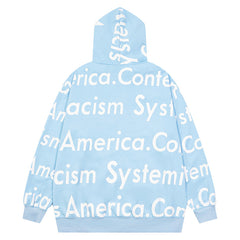 Systemic Racism Controls America Zip Up Hoodie
