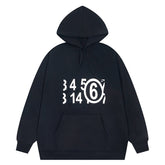Maison Margiela MM6 Numbers-Motif Cotton Hoodie