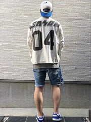 Racing Print Long Sleeve T-Shirt