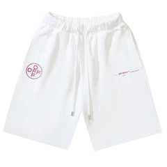 Brush Arrows Raw-Cut Shorts