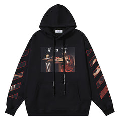 Caravaggio Oil Painting Pattern Printing Hoodies