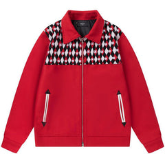 Diamond-embroidered Work Jacket