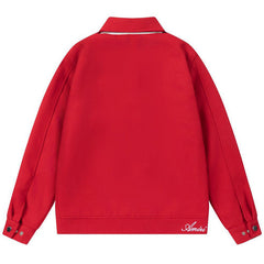 Diamond-embroidered Work Jacket