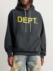 . Logo-Print Cotton-Blend Jersey Hoodie