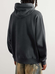 . Logo-Print Cotton-Blend Jersey Hoodie