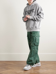 . Logo-Print Cotton-Blend Jersey Hoodie