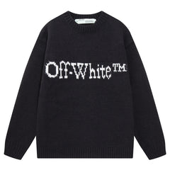 Letter Logo Knitted Sweater