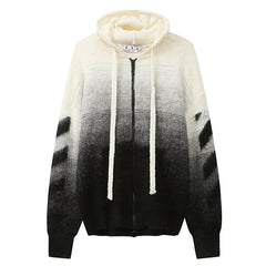 Arrow Logo Knitted Sweater Hoodie