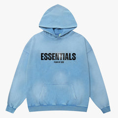 Essentials Boys Letter Pattern Hoodie
