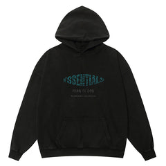 Essentials Death Car Pattern Hoodie