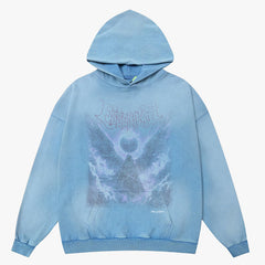 Essentials Evil Angel Pattern Hoodie