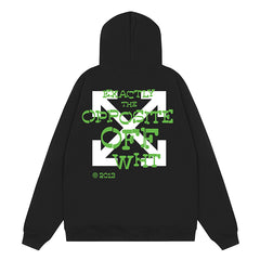 Arrow Pattern Printed Hoodie