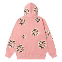 Kapok Pattern Printed Hoodie