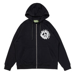 Denim University Zip Hoodie Black