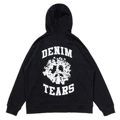 Denim University Zip Hoodie Black