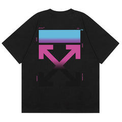 Gradient Arrow Pattern T-Shirts
