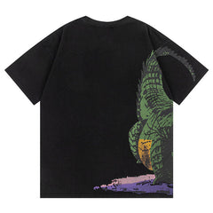 Animal Printed Crewneck T-Shirts