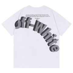 3D Letter Pattern T-Shirts