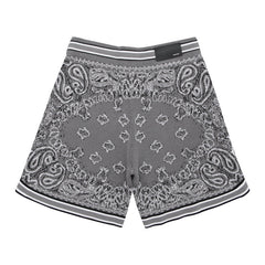 Bandana Print B-Ball Drawstring Shorts