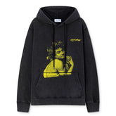 Bacchus-Print Cotton Hoodie