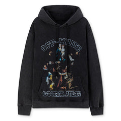 Graphic-Print Cotton Hoodie