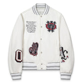 Crystal Full Lea Varsity Jacket