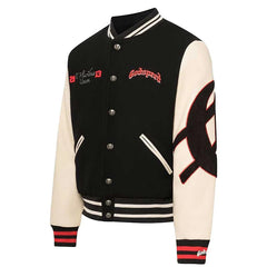 Godspeed Mankind Vs Ai Varsity Jacket Black/red