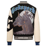 Godspeed Mens F.T.D Wool Varsity Jacket Black/blue