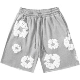 Denim Tears Cotton Wreath Sweat Shorts Grey
