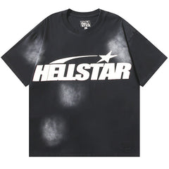 Hell Star Washed Print Short Sleeve Tee