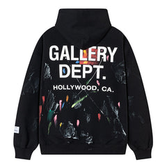 Splatter Paint Printed Hoodie