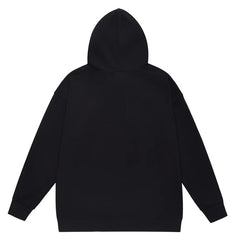 Ape Head Letter Pattern Print Hoodie