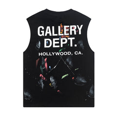 Splatter Paint Printed Vest