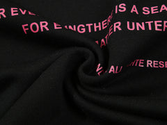 Logo Pattern Printed Hoodie