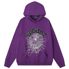 Spider Web Hoodie-Purple #8208