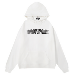 Logo Pattern Printed Hoodie