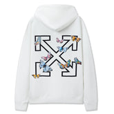 Butterfly Pattern Arrow Printed Hoodie