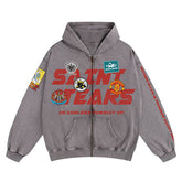 Tears Printed Hoodie