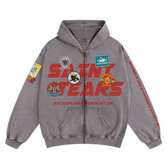 Tears Printed Hoodie