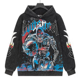 Skull Pattern Printed Hoodie