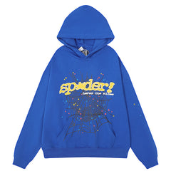 Spider Web Hoodie-Blue #8207