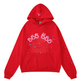 555555 Angel Number Hoodie-Red #8203