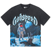 Astronaut Meets Skeleton Hand T-shirt