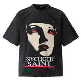 ” PSYCHOTIC” Printed T-Shirt