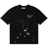 . Spray Paint Printed T-Shirt