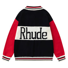 Rhude Logo Knitted Rugby Sweaters
