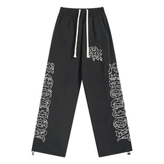 “ME” rhinestone Nylon Pants