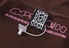 555555 Angel Number Hoodie-Brown #8203